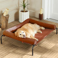 Cooling Elevated Dog Bed for Large Dogs Caramel - Raised 47in Cot