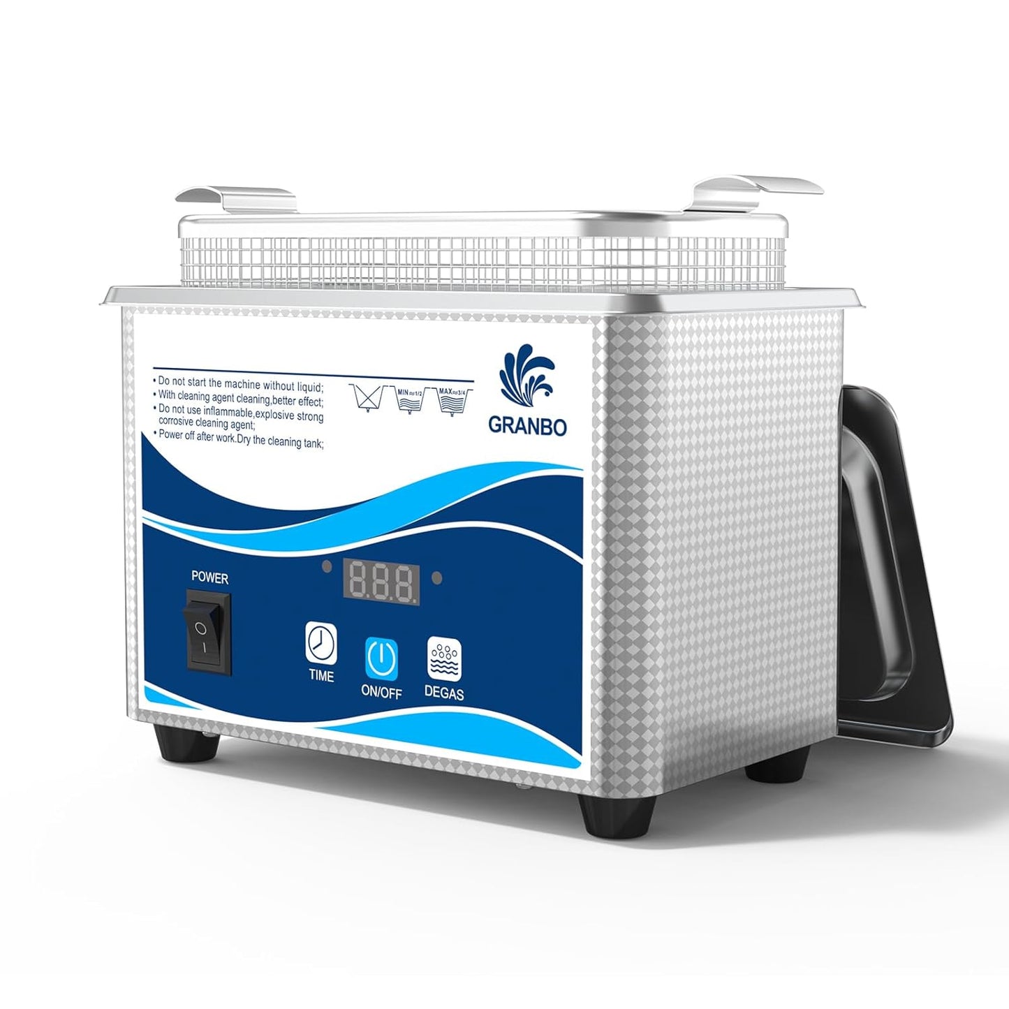 Ultrasonic Machine 800ML Jewelry Cleaner with Digital Timer