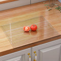 Clear Large Cutting Board with Juice Groove - Minimalist Countertop