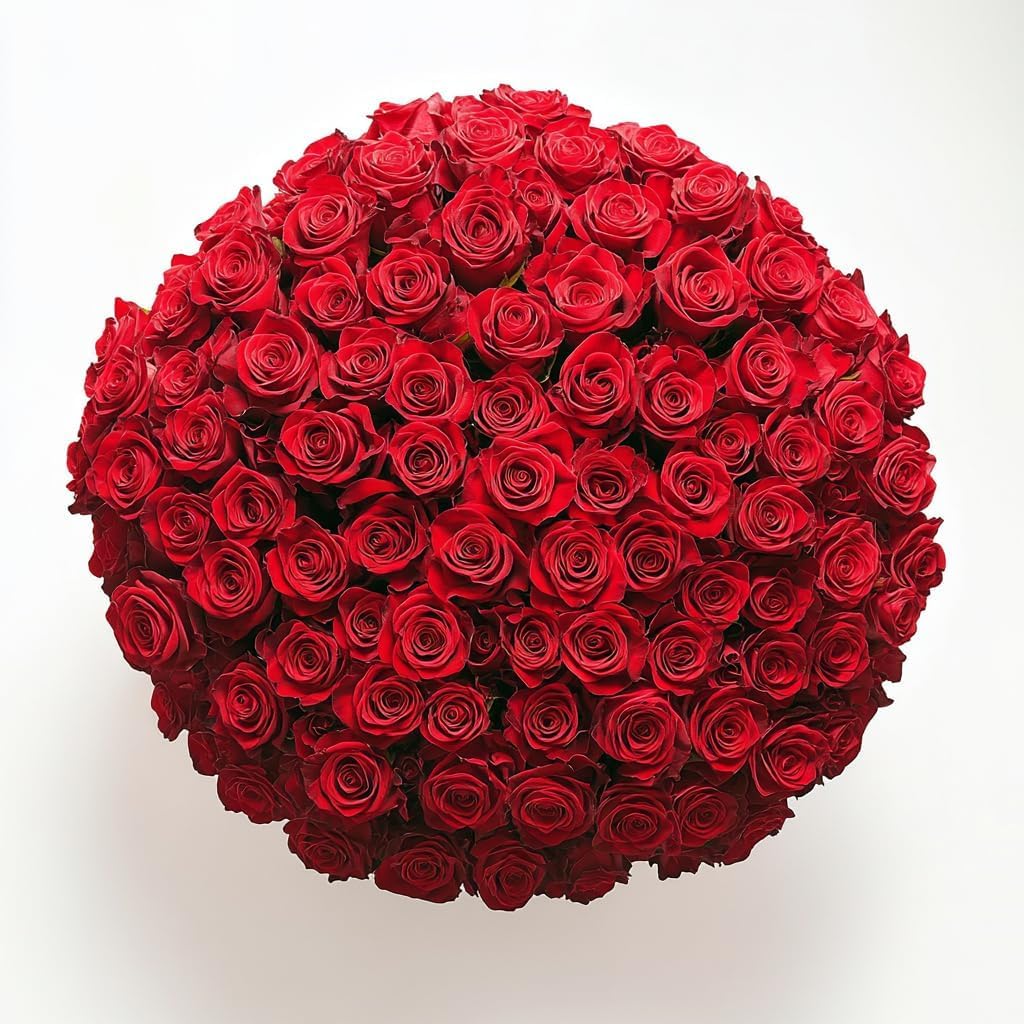 200 Red Roses Bouquet - Fresh Hand-Picked Flowers for Any Occasion
