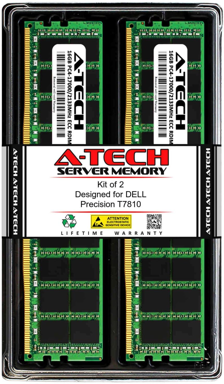A-Tech 32GB DDR4 RAM Upgrade for DELL Precision T7810 Systems