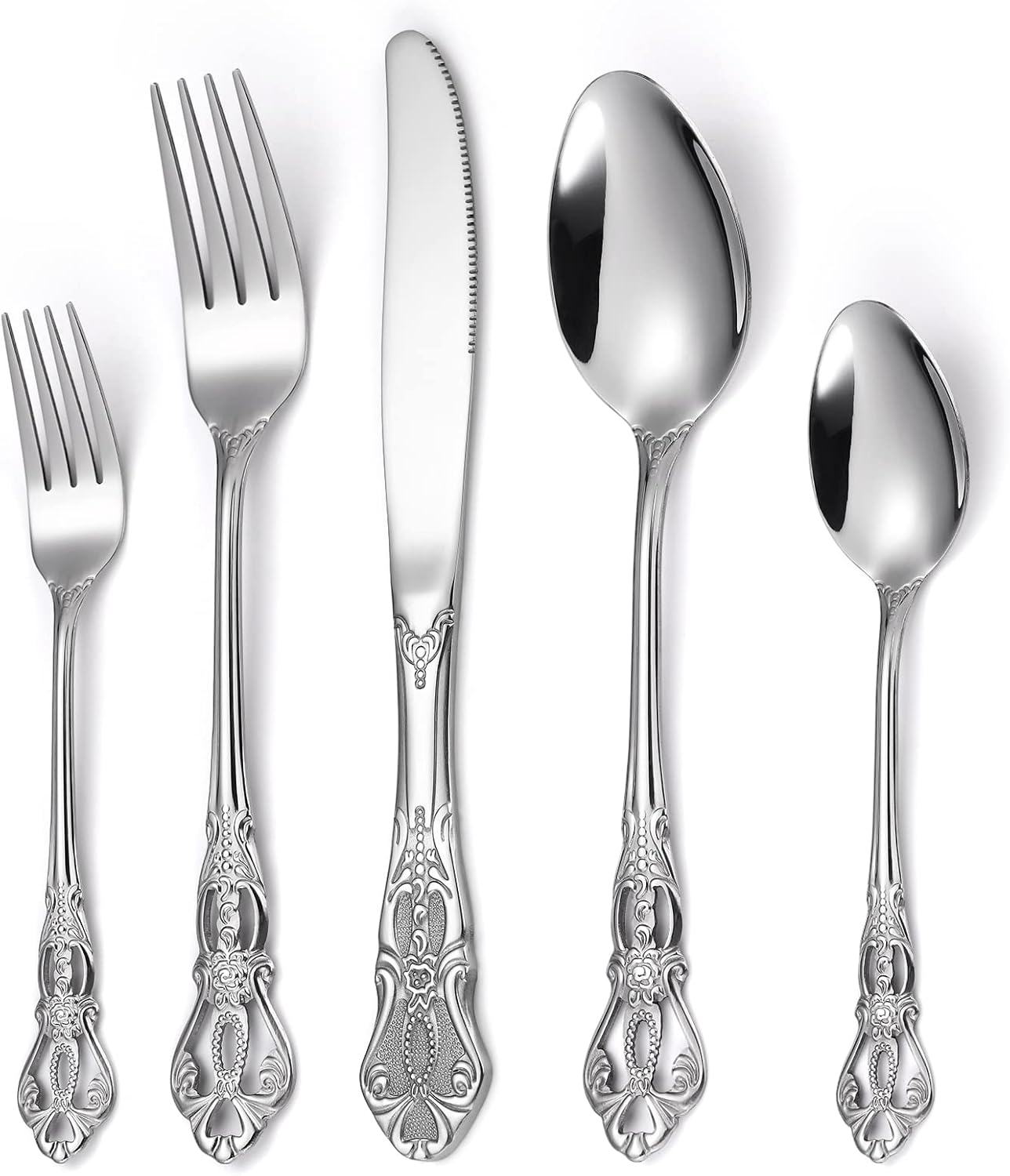 Gorgeous Retro Royal Silverware Set for 8 - 40 Piece Flatware