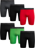 AND1 Mens Boxer Briefs 6 Pack - Long Leg Performance Comfort Men's