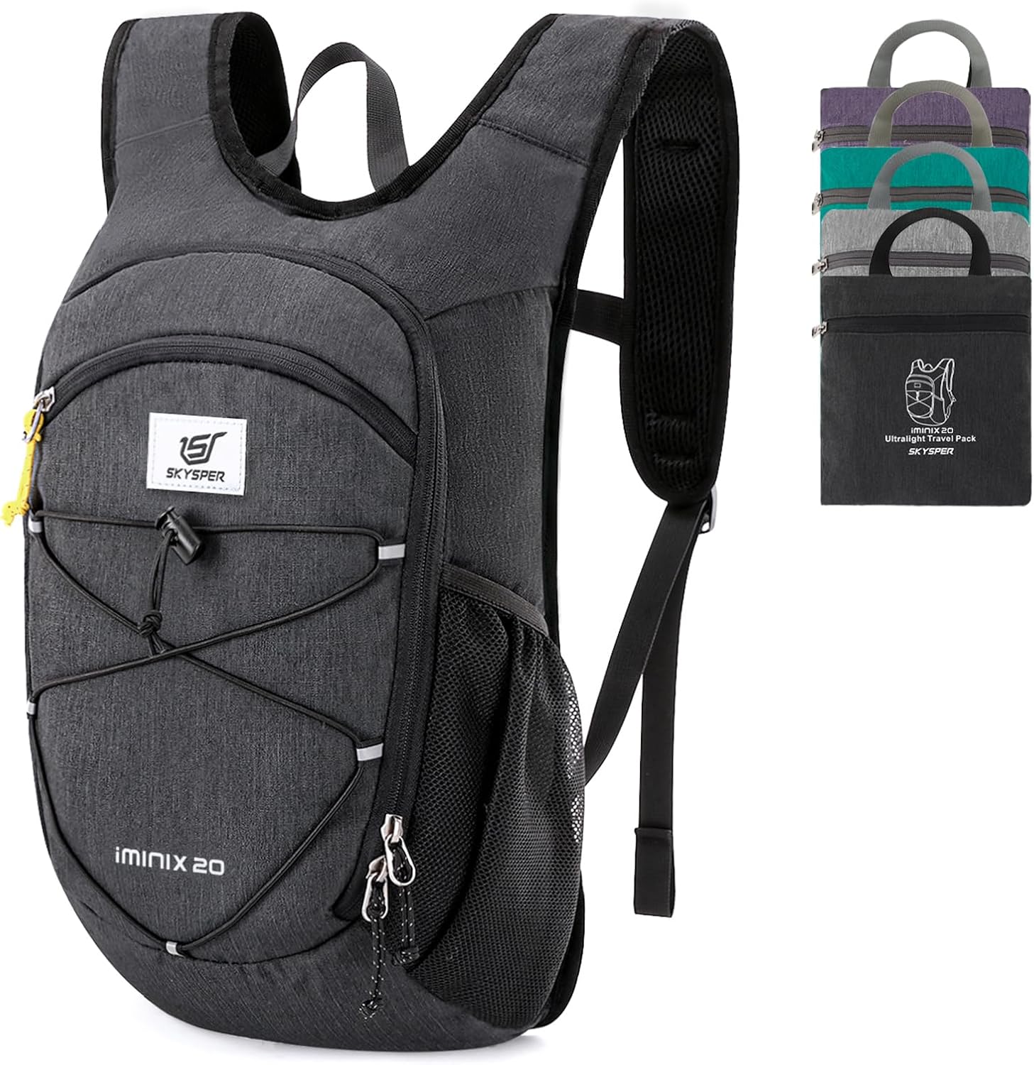 SKYSPER Foldable Hiking Backpack: Lightweight Travel Daypack