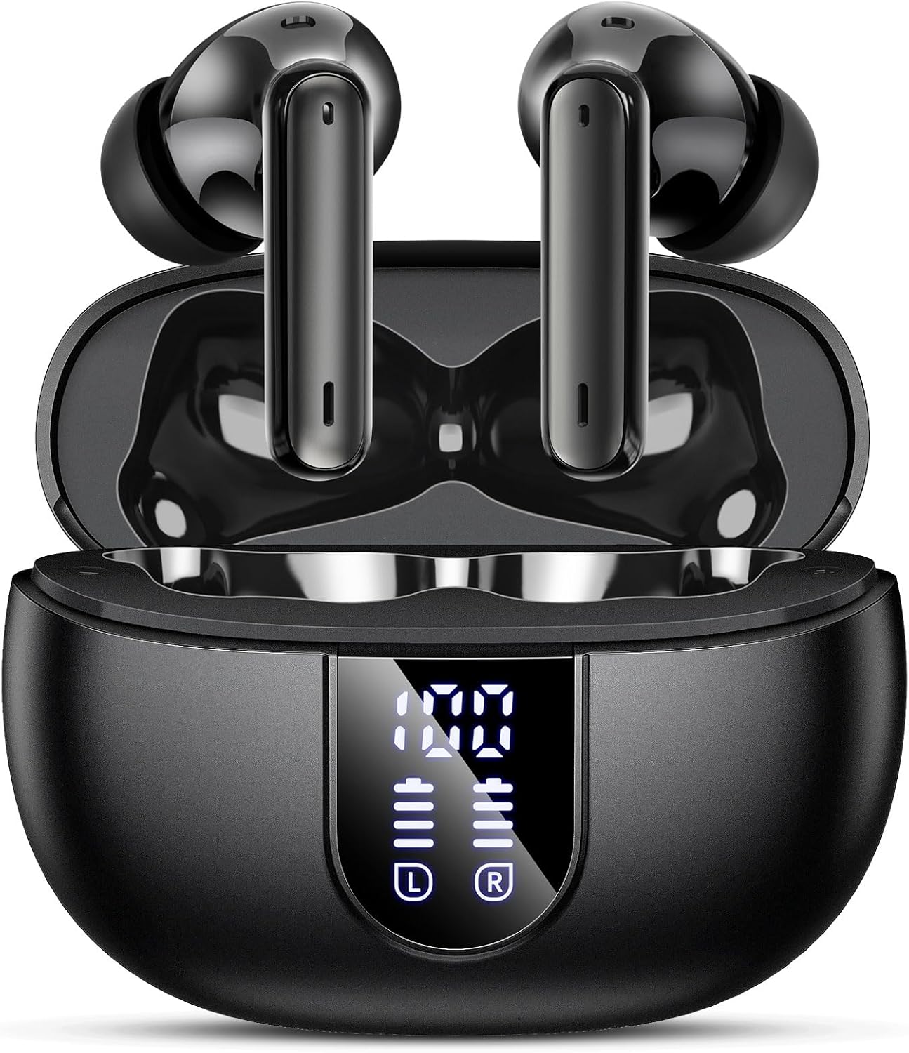 MoBadeety: Wireless Earbuds - 40Hrs Playtime, Deep Bass, IP7 Waterproof