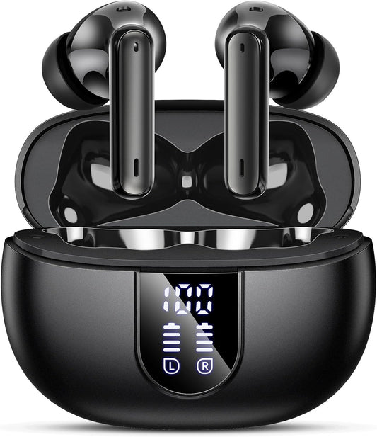 MoBadeety: Wireless Earbuds - 40Hrs Playtime, Deep Bass, IP7 Waterproof