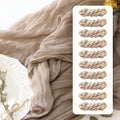 Nude Cheesecloth Table Runner 35x120 in 10 Pack - Elegant Event Linen