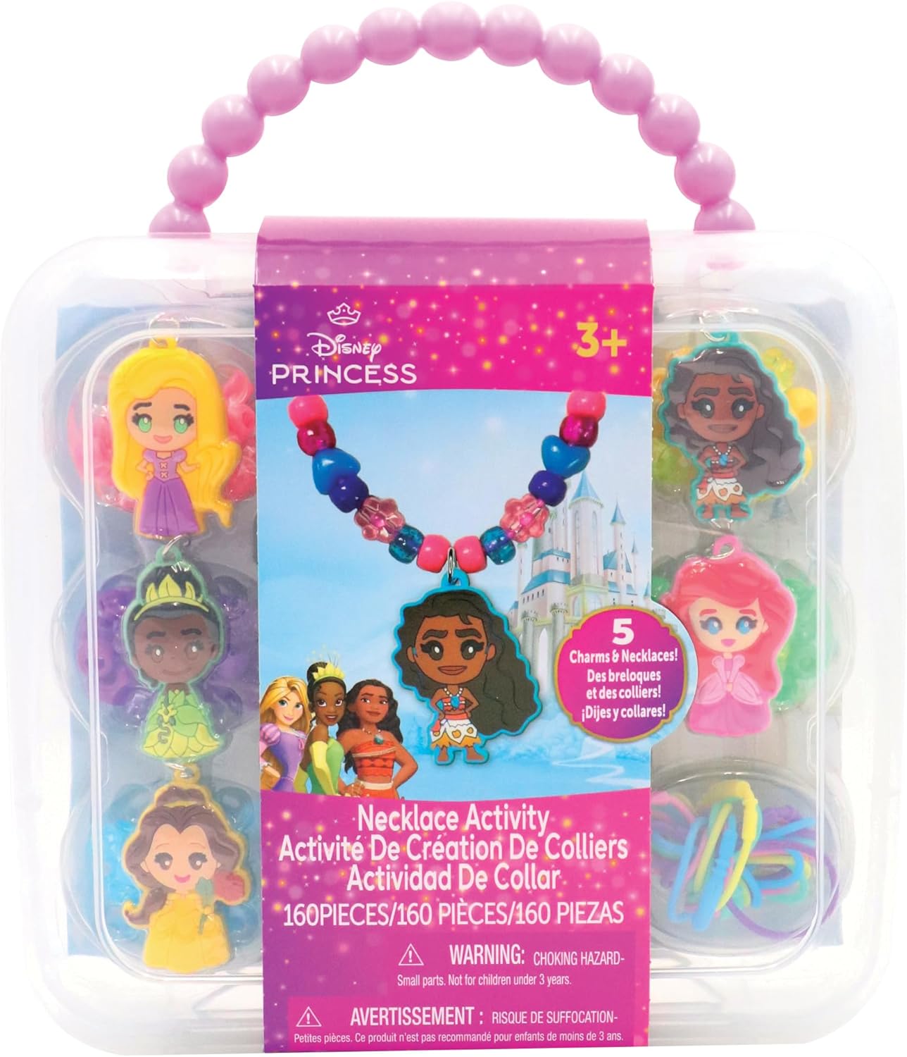 Disney Princess 160-Piece Necklace Kit, Creative Kids Jewelry Making