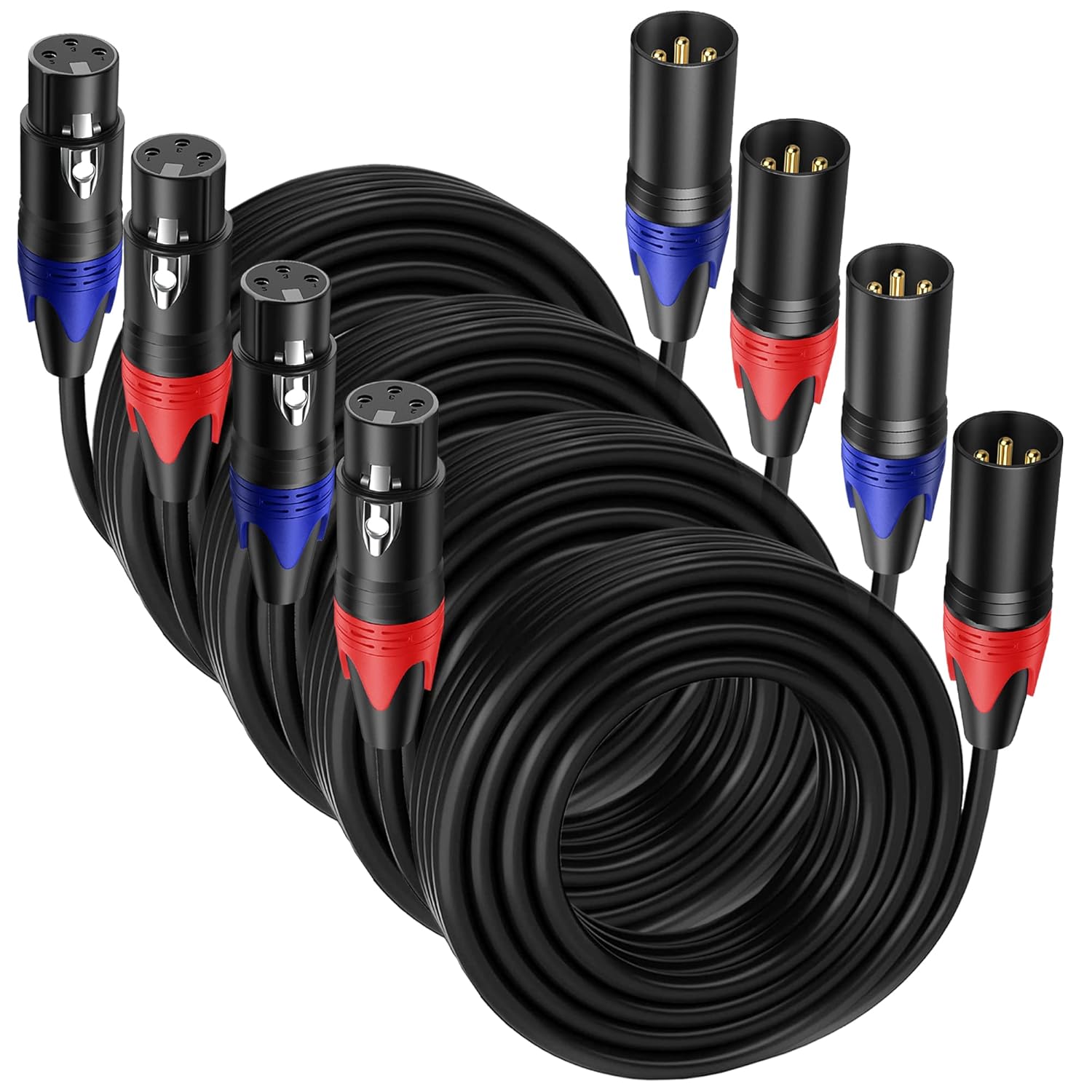 Professional 50 FT XLR Male to Female Cable for Audio Clarity