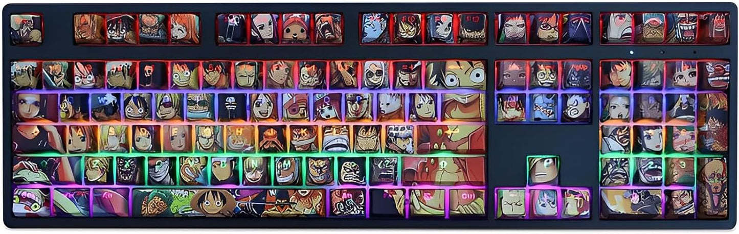 FKZ Anime Keycaps - Custom 108 Keys for Mechanical Keyboards