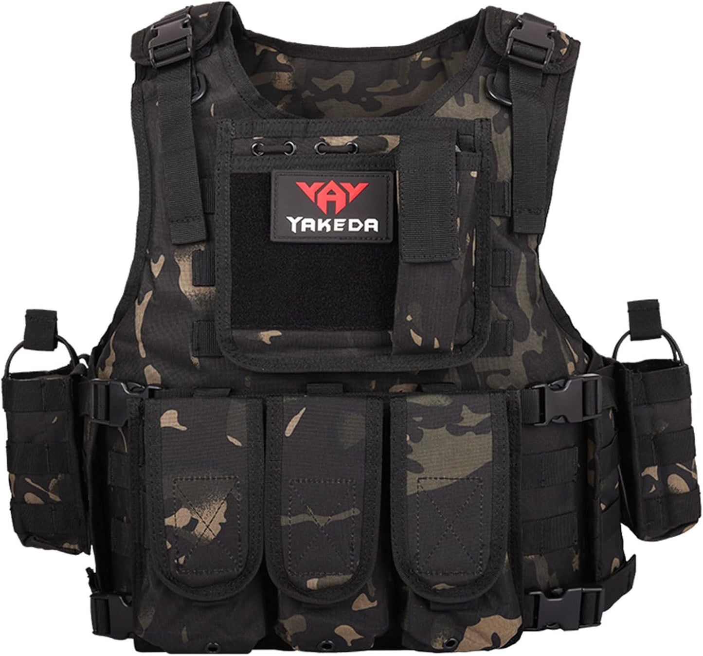 YAKEDA Adjustable Tactical Airsoft Training Vest for Outdoor Use