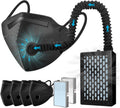 Electric Wearable Air Purifier Maskes with HEPA Filter - Powered Air