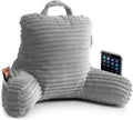 Reading Pillow Light Grey for Kids & Teens - Shredded Memory Foam