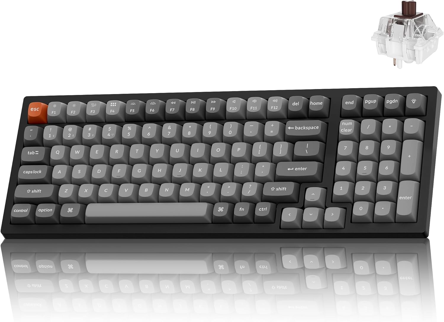 Keychron K4 Max Wireless Keyboard with Hot-swappable Super Brown Switch