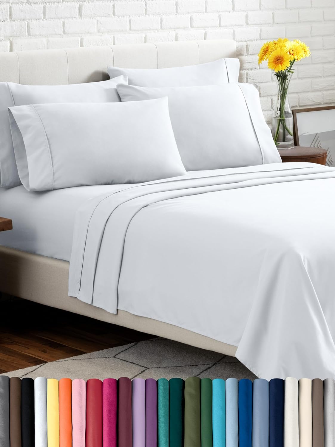 Bare Home Hotel Luxury Full Sheet Set - Extra Soft & Deep Pockets