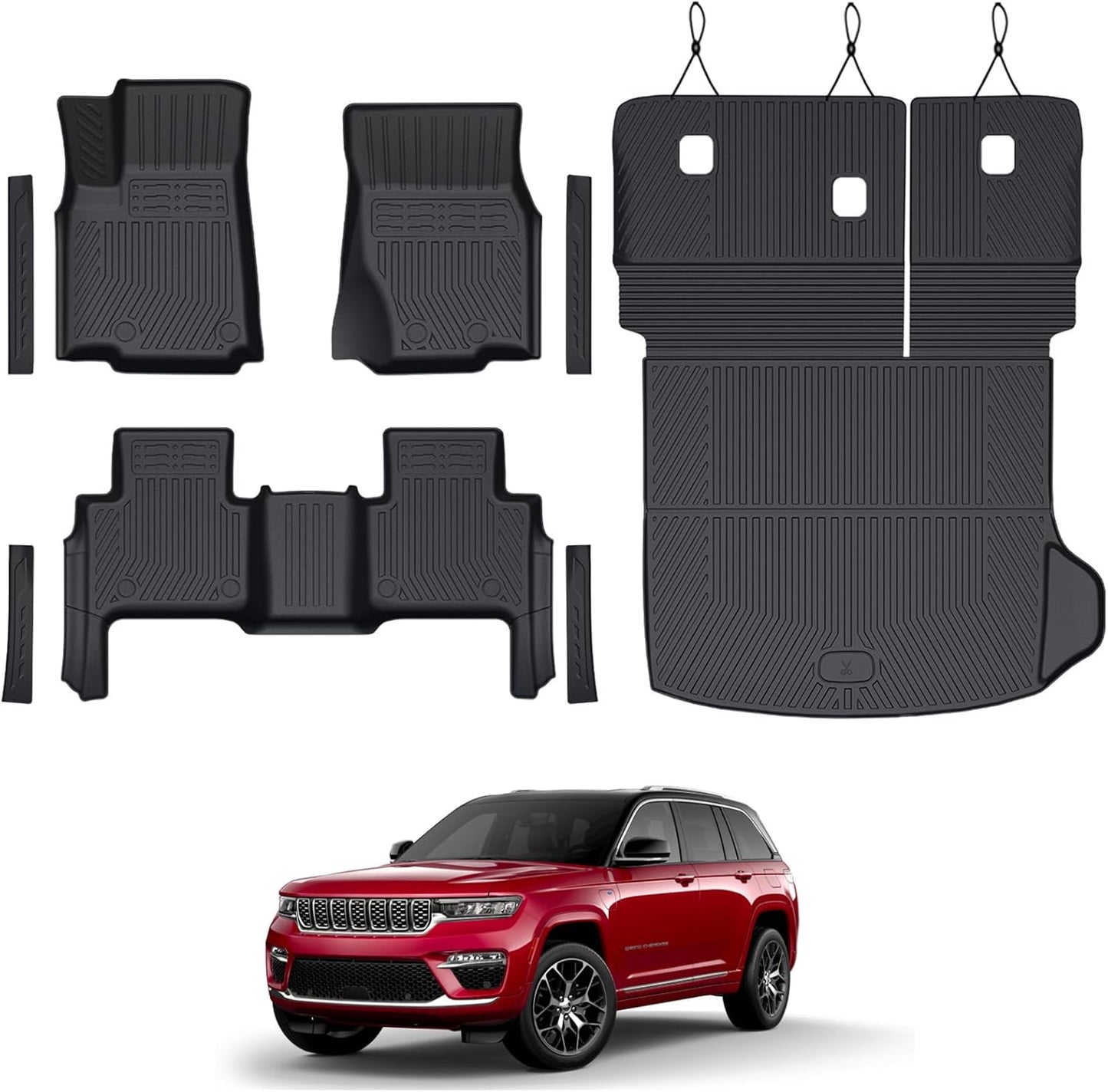 Custom Fit Floor Mats Set for 2022-2025 Jeep Grand Cherokee