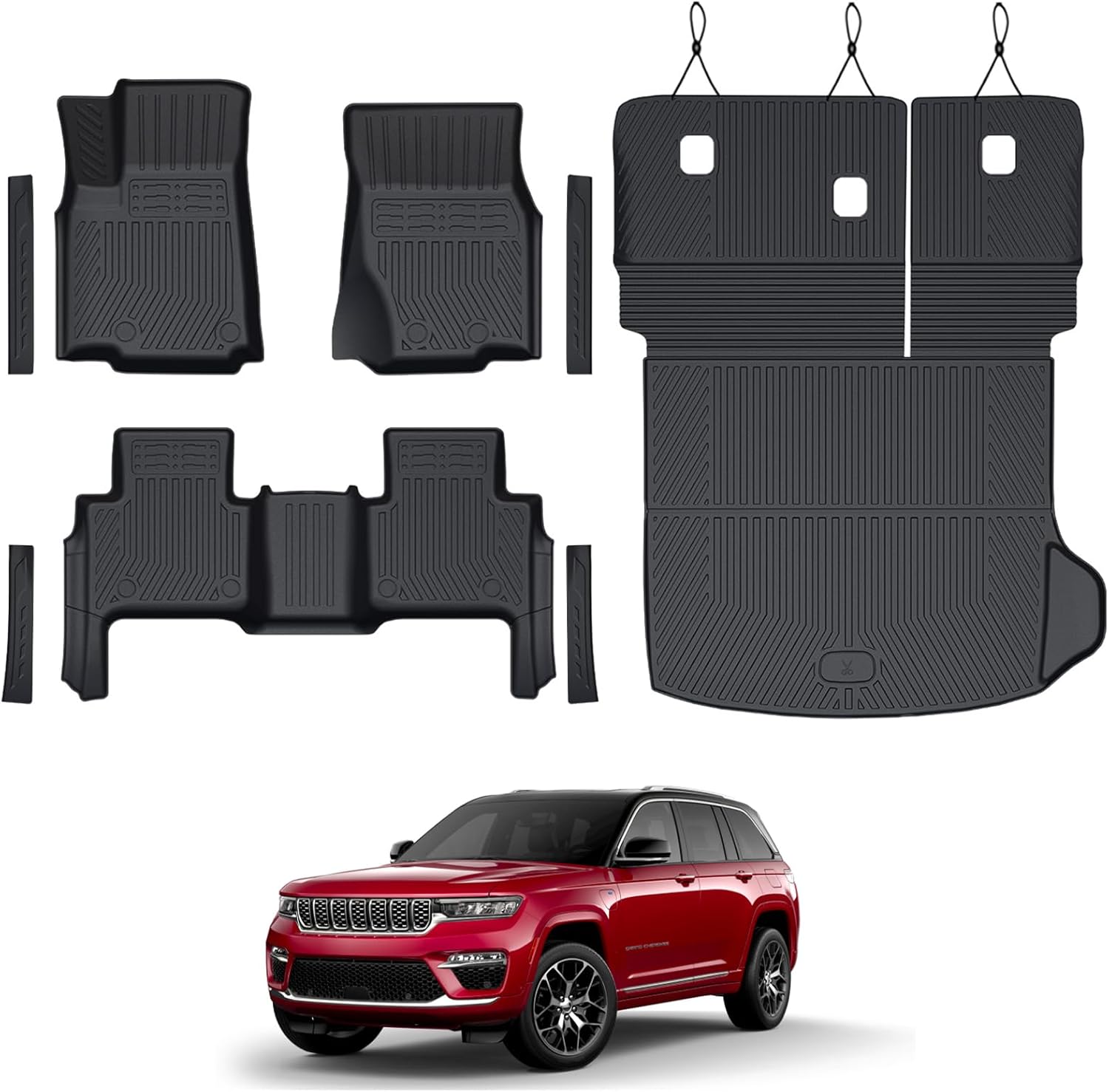 Custom Fit Floor Mats Set for 2022-2025 Jeep Grand Cherokee