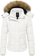 wantdo Women's Hooded Winter Coat Thicken Quilted Puffer Jacket - Warm
