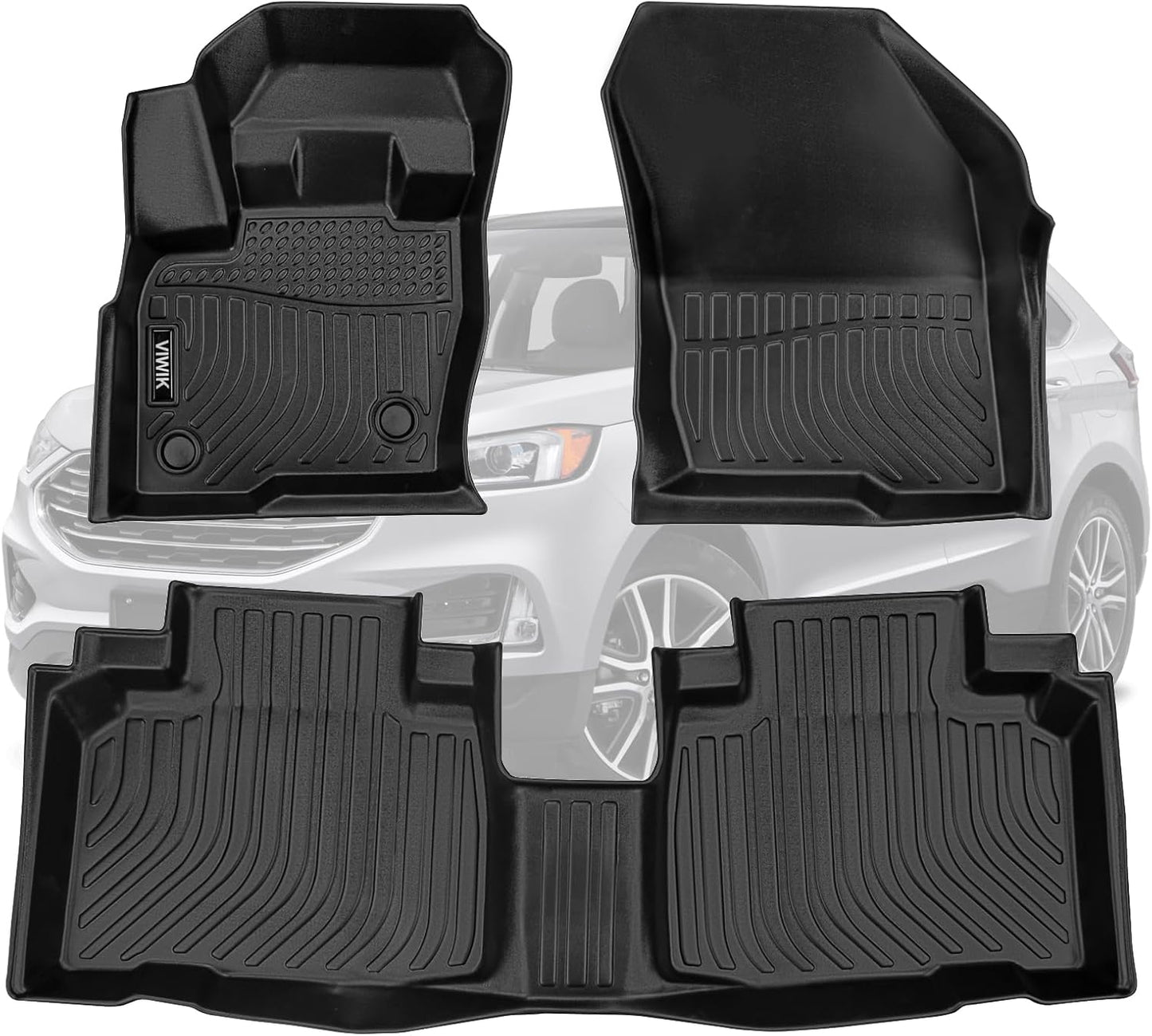 Custom-Fit VIWIK Floor Mats for Ford Edge 2015-2024 Models