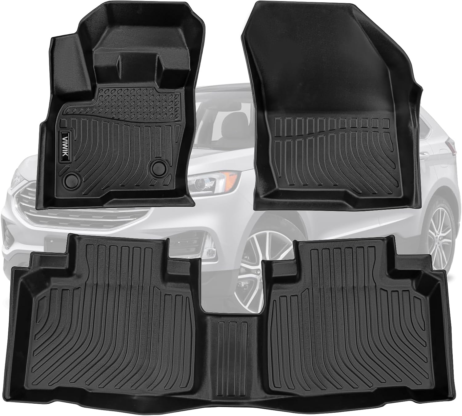 Custom-Fit VIWIK Floor Mats for Ford Edge 2015-2024 Models