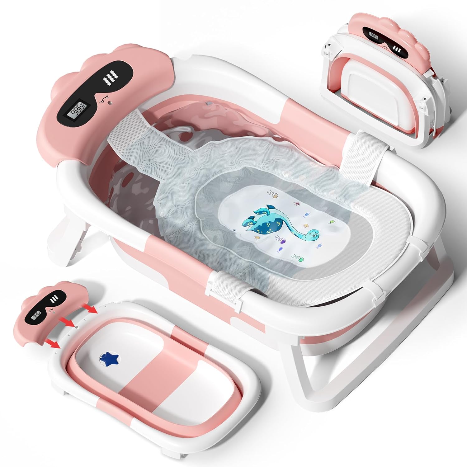 AVIDOR Baby Bathtub: Collapsible Infant Bath Tub for Travel