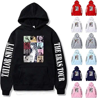 TheErassTours Letter Printed Sweatshirts for Fans Winter Wear