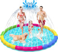 Raxurt Splash Pad 97in Splash Sprinkler Pad for Kids and Dogs - XXL