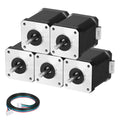 Nema 17 Stepper Motor 60mm 5-Pack - High Torque 1.8 Degree