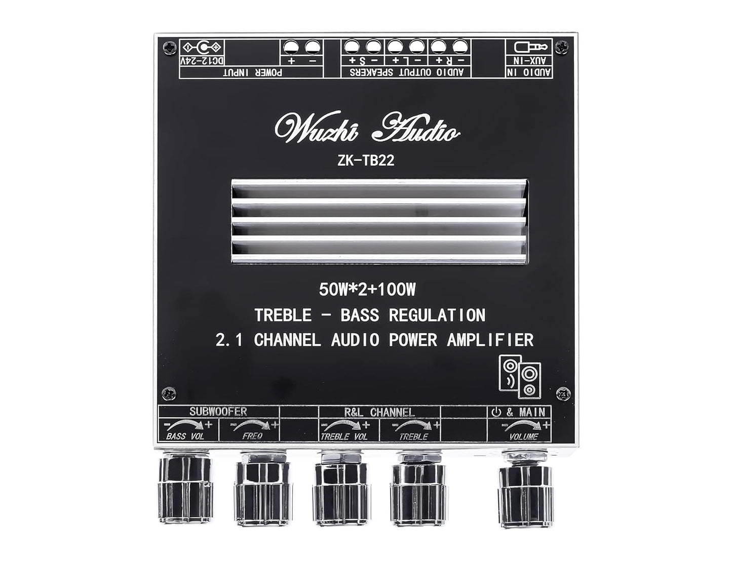 Powerful 2.1 Channel Amp Board, APP Control, DIY Speaker Support