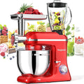 9-in-1 Stand Mixer 8 QT with 850W Motor - Red Tilt-Head