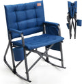 Lightweight Folding Rocking Camping Chair - Padded Portable Rocker