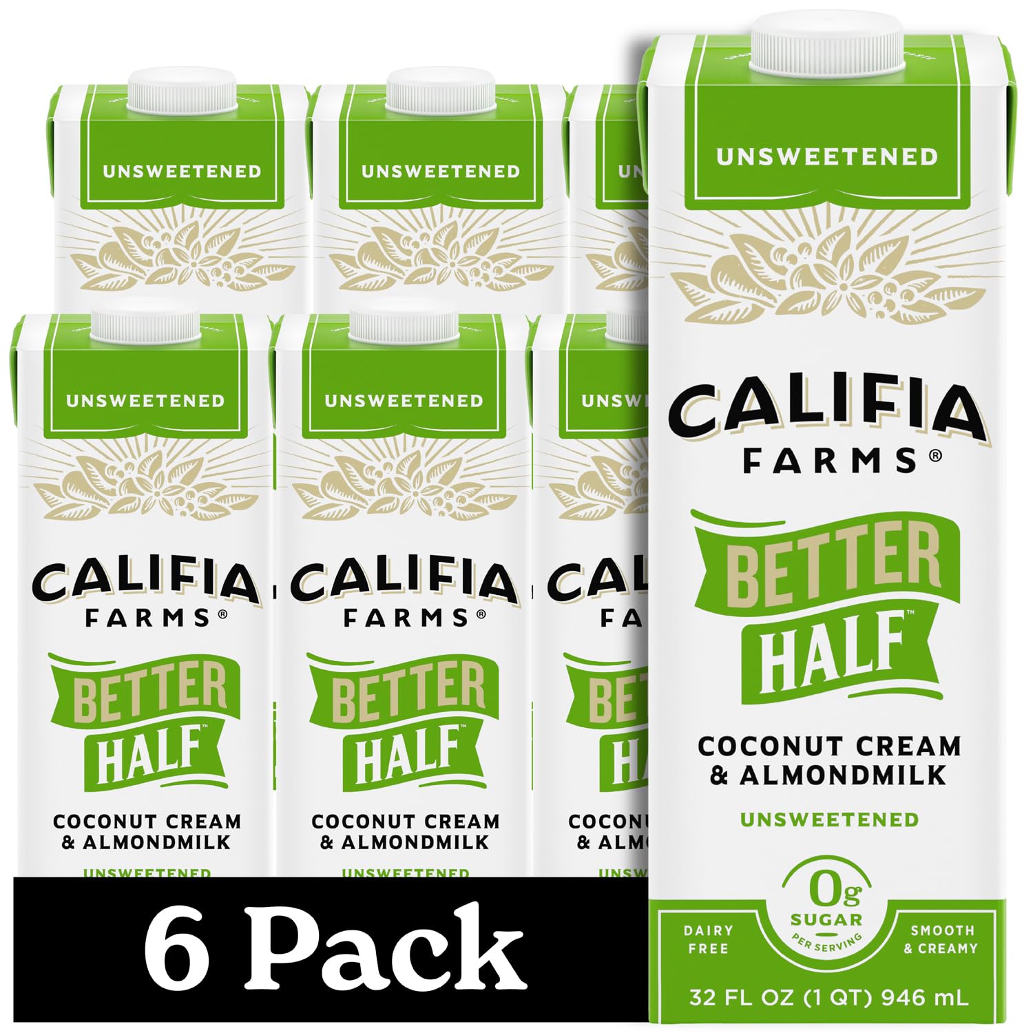 Unsweetened Better Half Creamer - Dairy Free, Keto Friendly