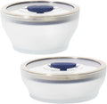 Microwave Cookware & Glass Food Storage Set - Versatile 4-Pc