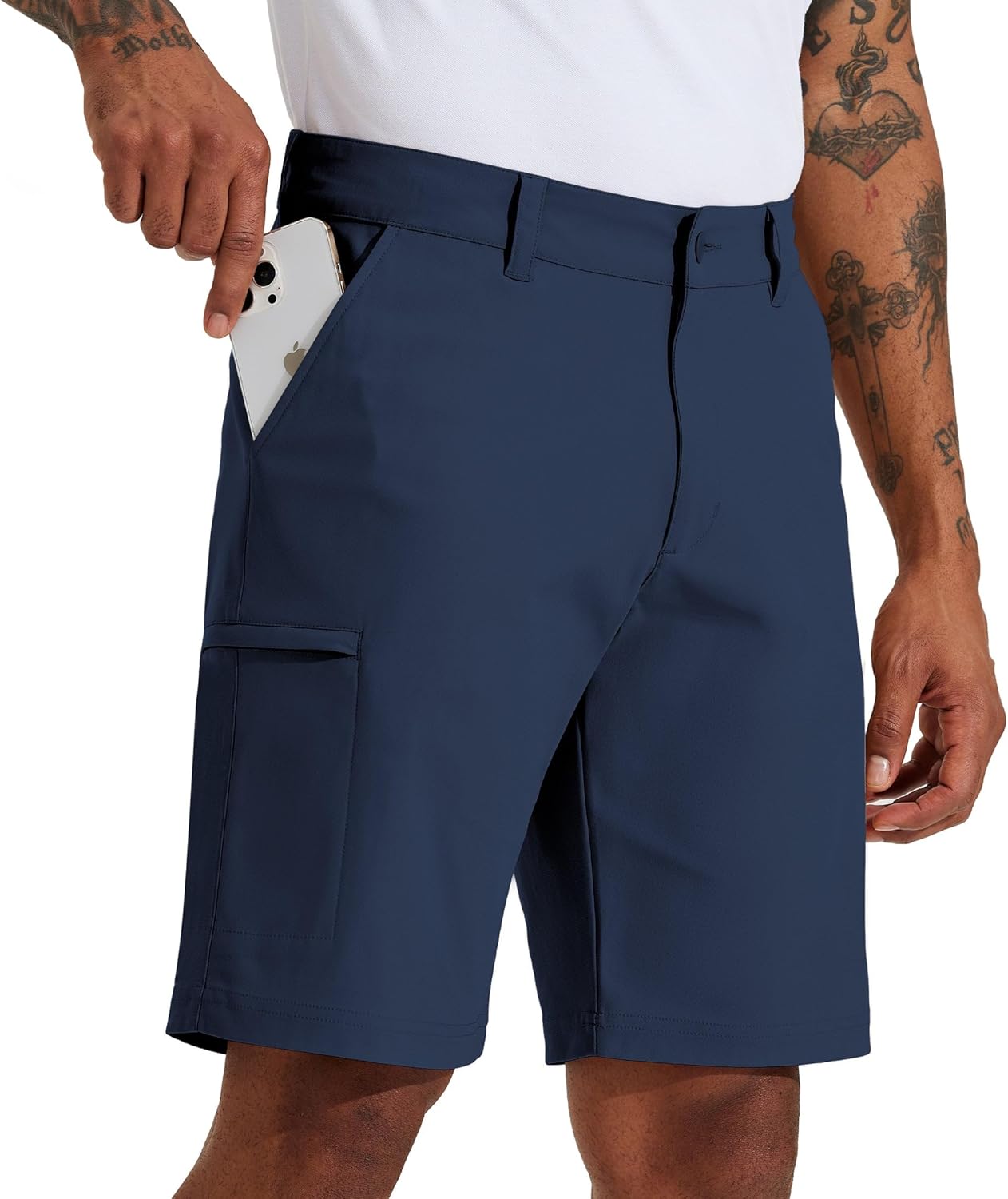 Willit Men's Golf Shorts 10in Quick Dry Stretch Cargo Shorts