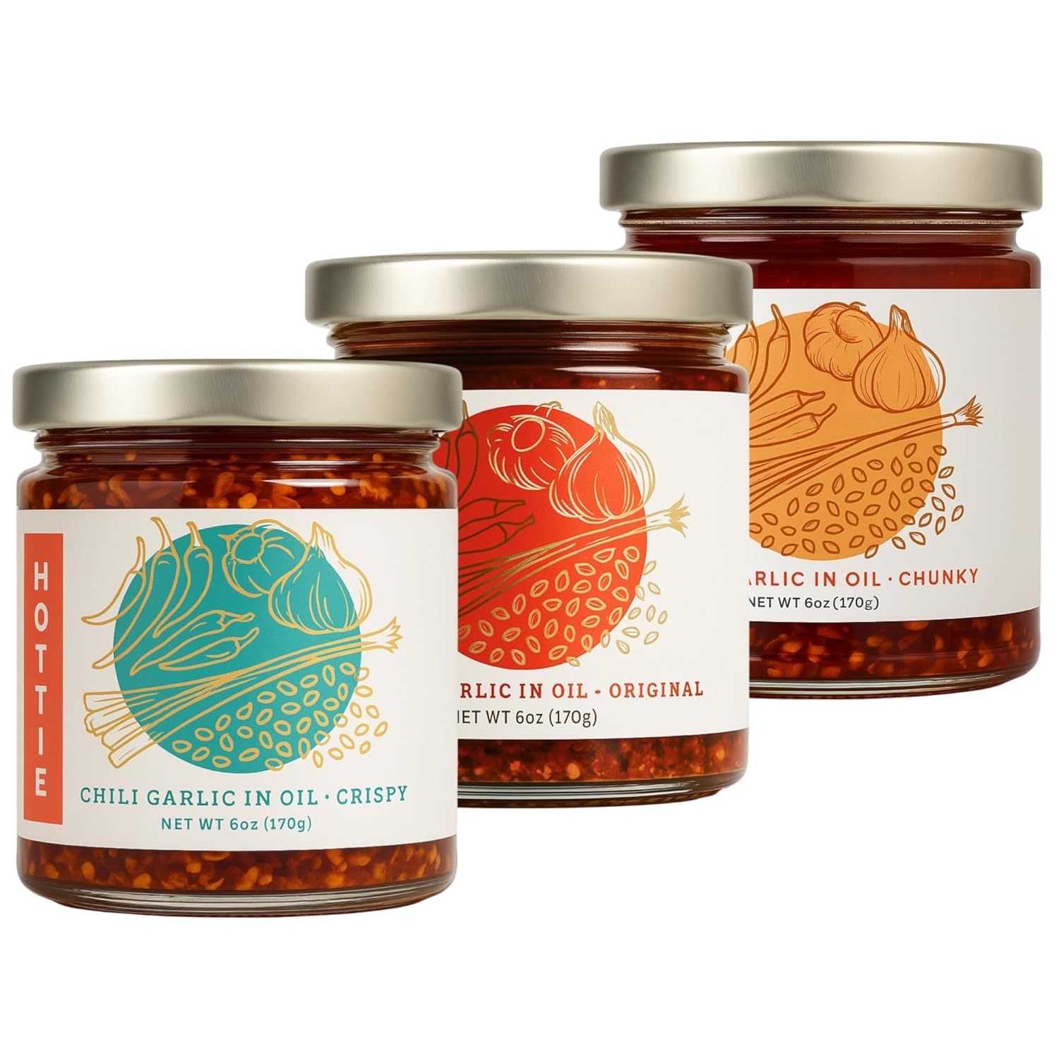 Umami Hottie Trio - Flavor Bomb Chili Oil Combo Pack for Noodles