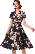 Women's Vintage Tea Dress 50s Style - Flattering A-Line Fit
