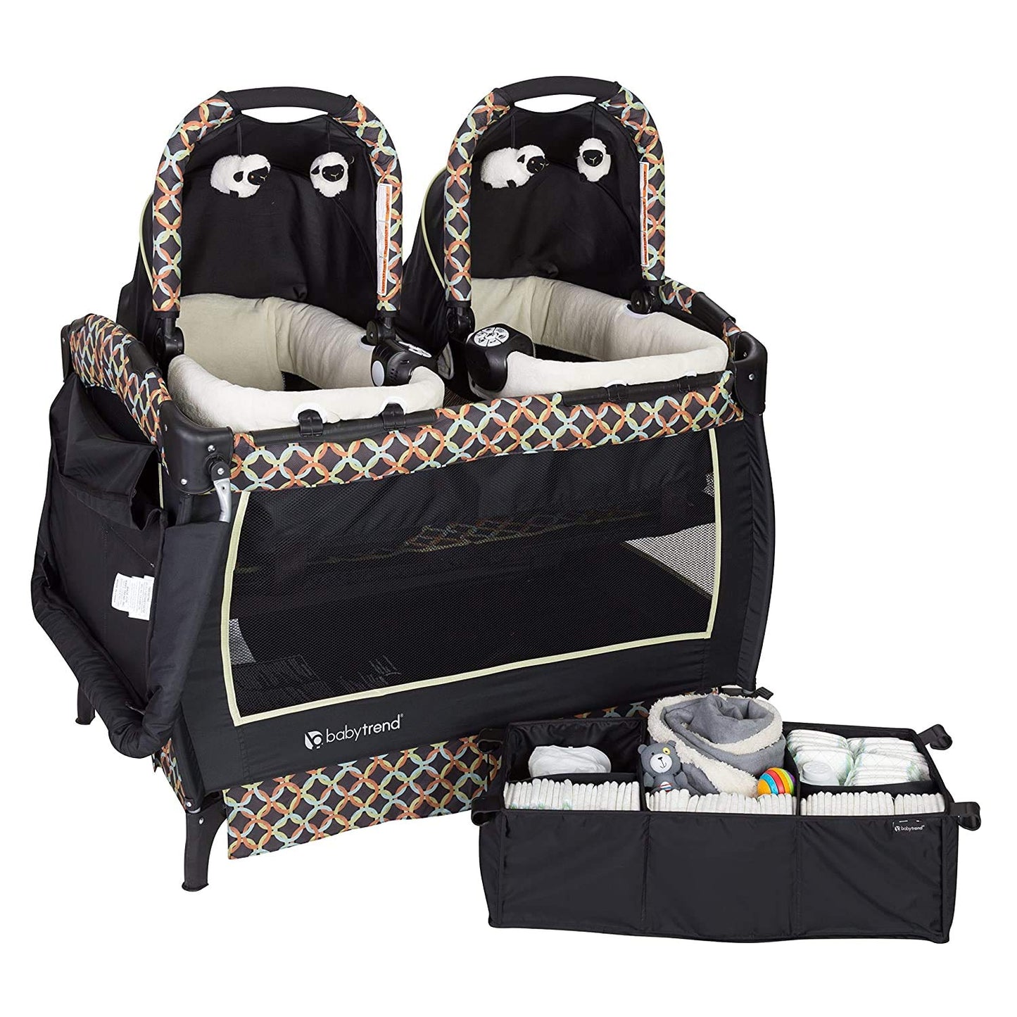 Baby Trend Twin Nursery Center with Rock-a-Bye Bassinet Features