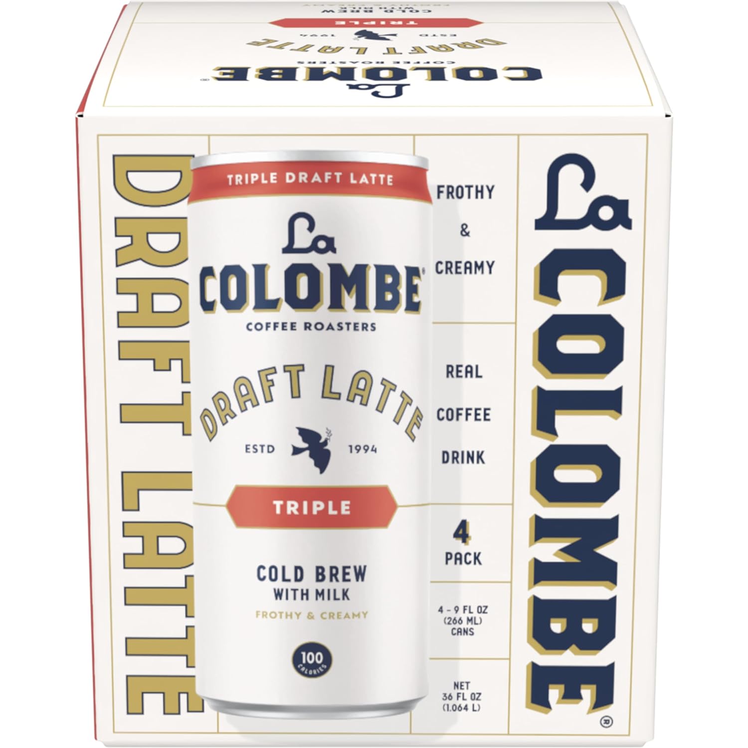 La Colombe Triple Draft Latte - Rich Espresso & Frothed Milk - 4 Pack