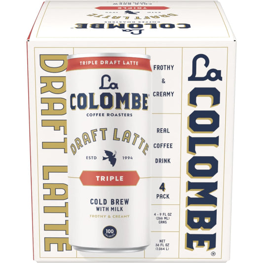 La Colombe Triple Draft Latte - Rich Espresso & Frothed Milk - 4 Pack