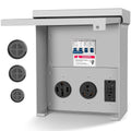 Temporary Power Outlet Panel RV Electrical Panel 50 30 20 Amp