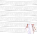 White Foil Fringe Garland - Festive Wall Decor