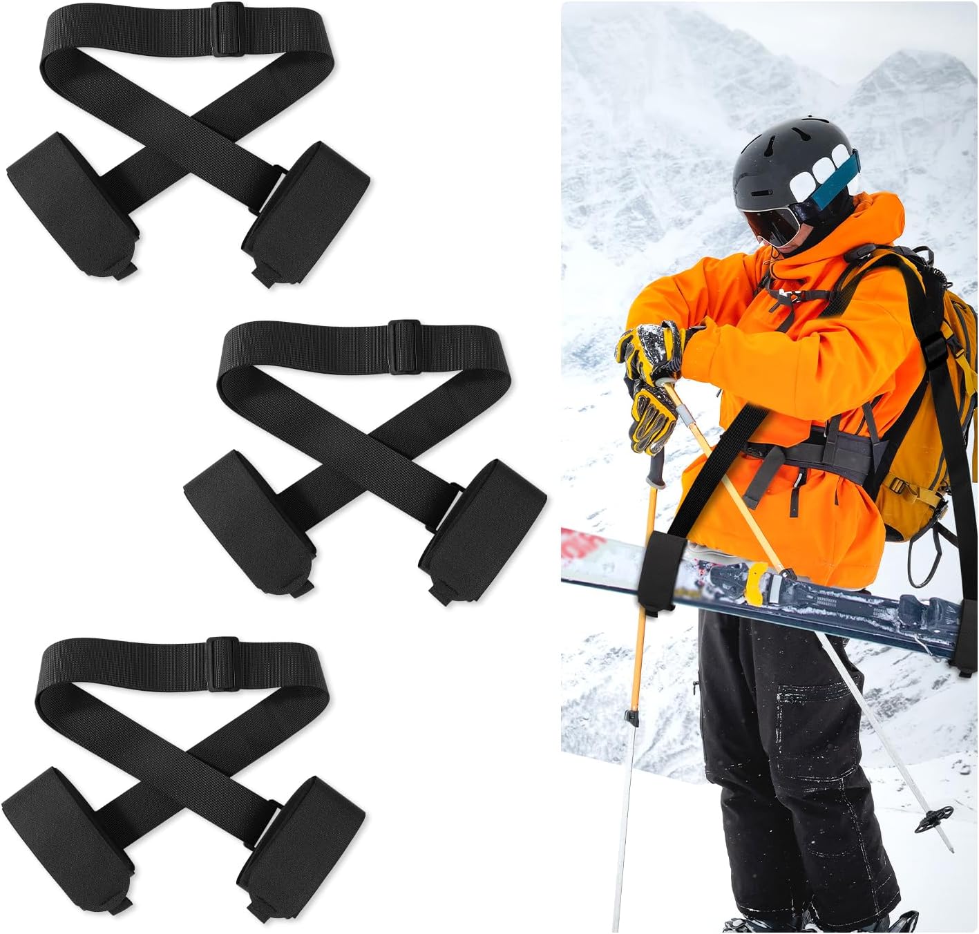 Winter Sports Shoulder Straps Set