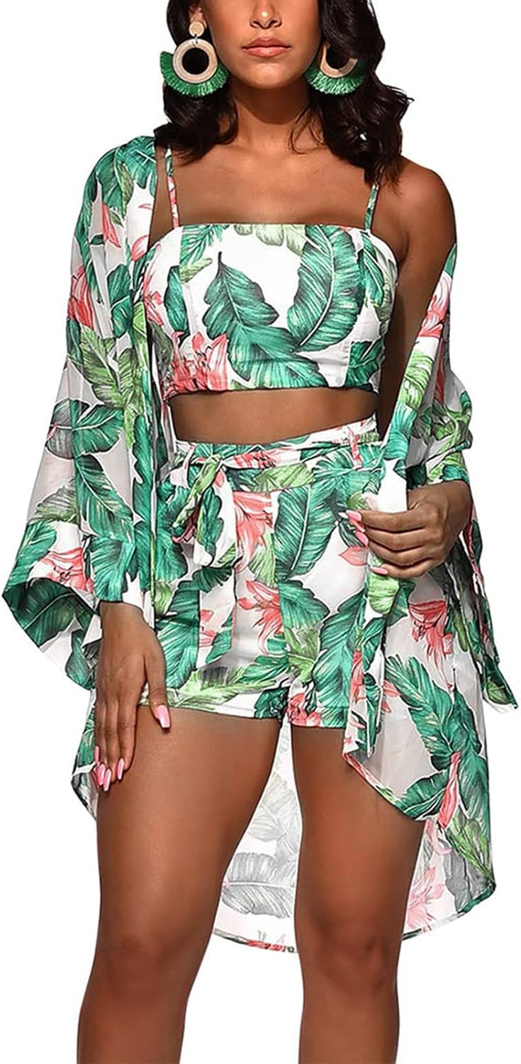 KEYUFANG Women 3 Piece Vocation Outfits Summer Suit Review