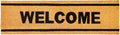 Natural Coco Coir Welcome Mat 60 x 17 in - Durable Farmhouse Door Rug