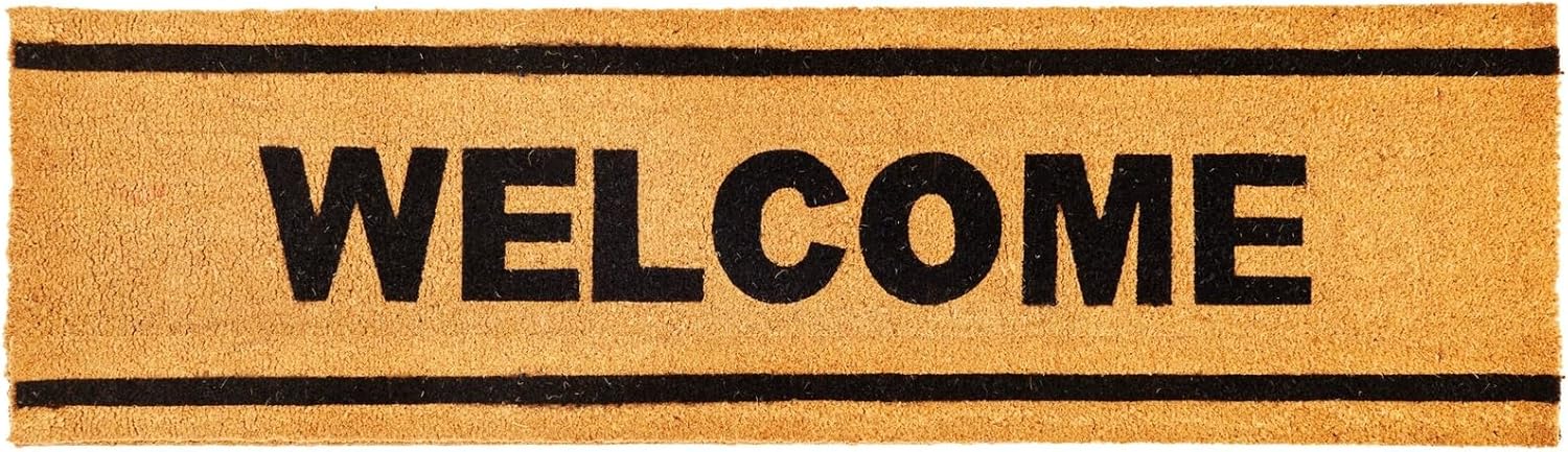 Juvale Outdoor Rug Natural Coco Coir Welcome Mat for Entryways