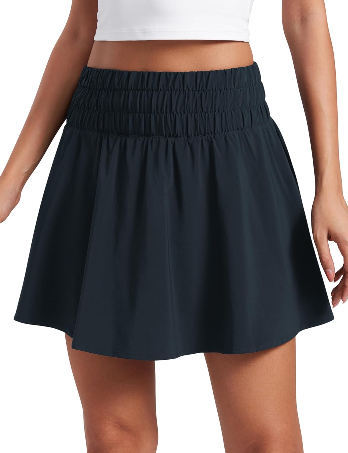 CRZ YOGA High Waisted Flowy Tennis Skirts for Women Activewear