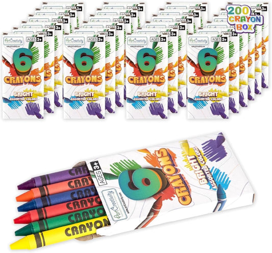 ArtCreativity Crayons Bulk Set - 1200 Total for Kids Fun