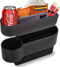 Car Seat Gap Filler Organizer with Cup Holder 2-Pack - Extra Console