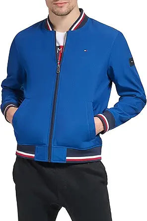 Tommy Hilfiger Men's Lightweight Varsity Rib Knit Bomber Jacket Review