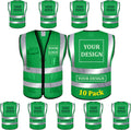 Mesh Safety Vest Class 2 High Visibility Reflective Vest with 5